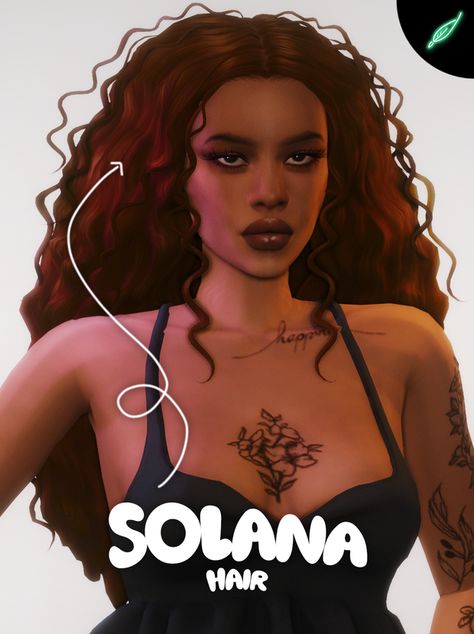 💎~solana~ hair (3 versions!) 💎 commissioned by @plasmadaze! | Patreon Sims 4 Cc Wrench Icon, Sims 4 Cc Big Curly Hair, Ts4 Build Cc Patreon, Sims 4 Maxis Match Wavy Hair, Sims 4 Cc Maxis Match Hair Female Curly, Ts4 Curly Hair Maxis Match, Ts4 Black Hair Cc Maxis Match, Sims 4 Make Up Cc, Maxis Match Hair Simstrouble