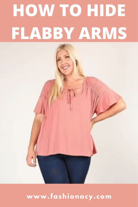 How to Hide Flabby Arms Fat Arms, Dress Body Type, Flabby Arms, Arm Fat, Best Dress, Red Stain, Fashion Hacks, Simple Fashion, How To Pose