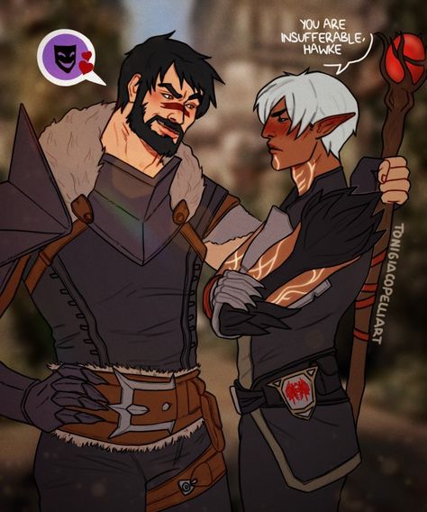 Dragon Age Dorian, Marian Hawke, Garrett Hawke, Dragon Age Memes, Hawke Dragon Age, Dragon Age Funny, Dragon Age Romance, Dragon Age Characters, Dragon Age 3