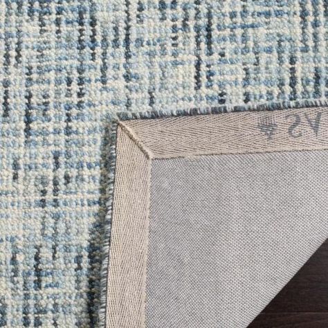 Safavieh Abstract Blue/Charcoal 4 ft. x 6 ft. Area Rug-ABT468B-4 - The Home Depot Eclectic Area Rug, Abstract Rugs, Solid Area Rugs, Area Rug Collections, Farmhouse Cottage, Blue Living Room, Handmade Modern, Carpet Colors, Rectangular Rugs