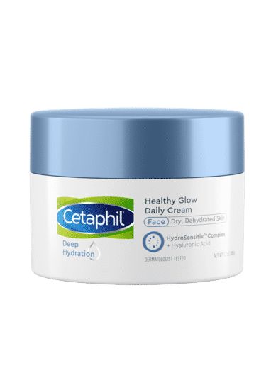 Deep Hydration Healthy Glow Daily Face Cream | Cetaphil US Citric Acid Uses, Spray Moisturizer, Spray Lotion, Shower Skin Care, Best Skincare Products, Face Hydration, Dehydrated Skin, Healthy Glow, Fragrance Free