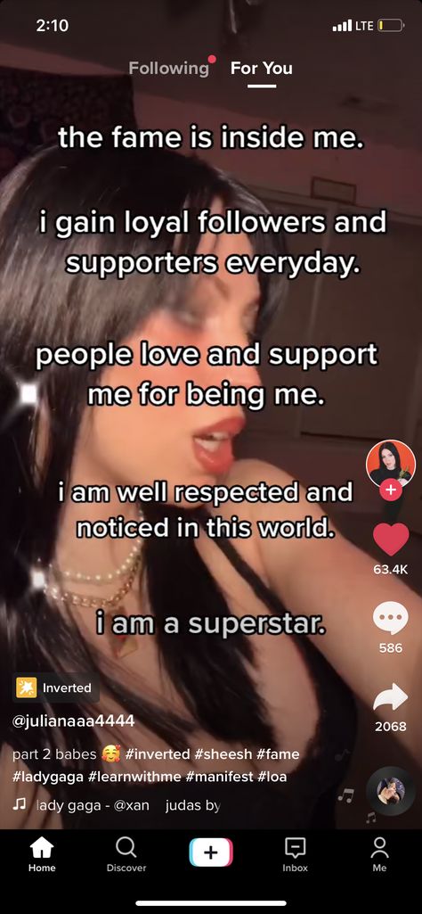 Manifest A Celebrity, Tiktok Fame Affirmations, Manifesting Tiktok Fame, I Am A Celebrity Affirmation, Manifesting Instagram Followers, Manifest Tiktok Fame, Instagram Followers Affirmations, I Am Famous Affirmations, Social Media Influencer Affirmations