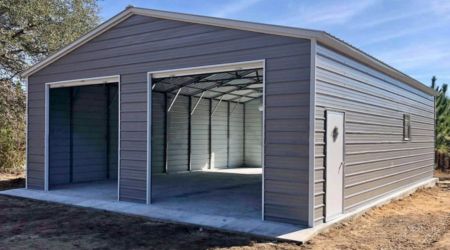 Garage Designs, Steel Garage, Metal Garages, Garage Design, Metal Buildings, Custom Metal, Steel Metal, Garage, Building