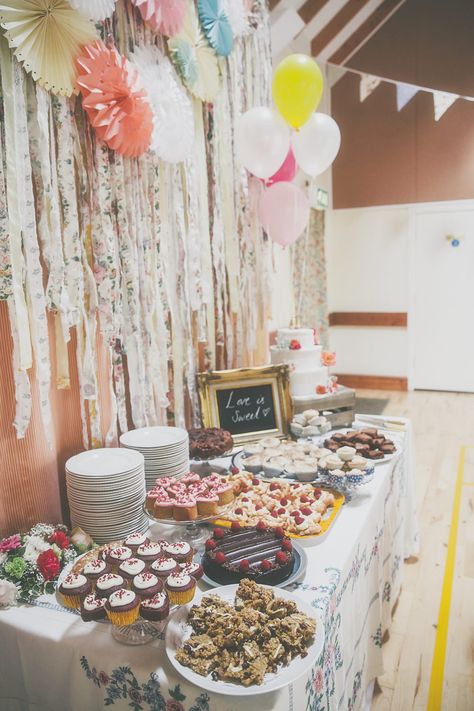 Village Hall Party, Village Hall Wedding Decor, Vintage Wedding Cake Table, Nice Cake, Village Hall Wedding, Bar Cake, Reception Backdrop, Summer Wedding Dress Beach, Wedding Reception Backdrop