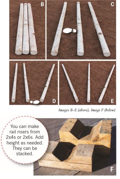 Ground Poles For Horses, Diy Trot Poles, Trail Obstacles For Horses Diy, Trail Obstacles For Horses, Cavaletti Diy, Ground Pole Exercises Horses, Diy Cavaletti, Diy Jumps, Horse Obstacle Course