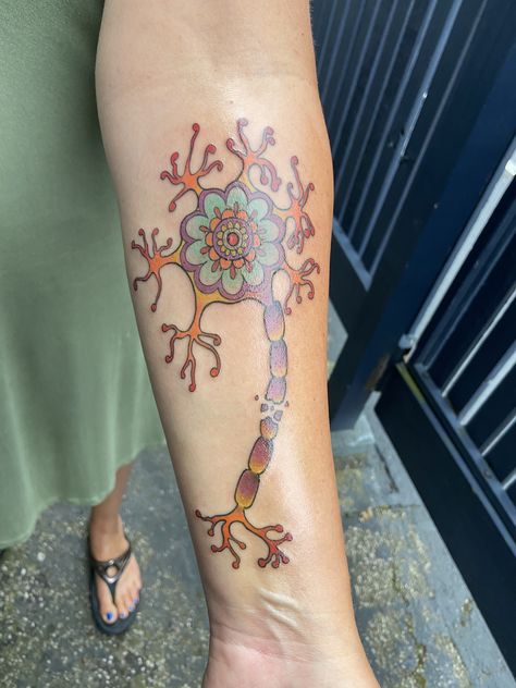 Neuron tattoo MS Ms Nerve Tattoo, Traumatic Brain Injuries Tattoo, Neurospicy Tattoo, Neurotransmitter Tattoo, Microbiology Tattoo, Ms Tattoos Multiple Sclerosis, Neuron Tattoo, Joey Tattoo, Multiple Sclerosis Tattoo