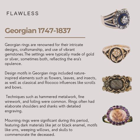 Swipe ~> Let’s look at what rings were like over the last 280 years👩‍🏫 First up are GEORGIAN RINGS 🏴‍☠️1747-1837 💍 Next: Victorian Rings 👑 Artwork: In the boudoir by Dolf van Roy #georgianrings #antiquerings #antiquering #vintagerings #history #jewelleryhistory #antiquerings Georgian Rings Antique, Victorian Rings Vintage, Georgian Ring, Rings Antique, Victorian Rings, Antique Rings, Vintage Rings, Jewelry Rings, Look At