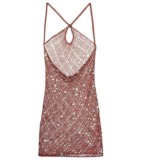 Sparkling Summer Dresses With Spaghetti Straps, Fitted Crochet Mini Dress For Party, Glamorous Mini Dress With Spaghetti Straps For Beach, Summer Embellished Sequin Dress With Spaghetti Straps, Mini Dress With Beaded Straps For Party Season, Party Season Mini Dress With Beaded Straps, Chic Backless Crochet Dress For Party, Sparkling Sleeveless Mini Dress For Summer, Fitted Backless Crochet Dress For Party