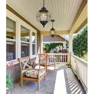 Patio Ceiling Ideas, Seaside Homes, Lantern Ceiling Lights, Front Porch Lighting, Porch Life, Lantern Outdoor, Outdoor Chandelier, Rustic Pendant Lighting, Outdoor Pendant Lights