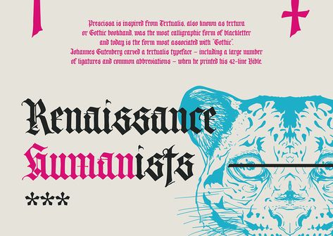 Prescissa - Typeface Project :: Behance Johannes Gutenberg, Graphic Design Typography, Design Typography, Typography Design, Mood Boards, Adobe Illustrator, Illustrator, Typography, Graphic Design