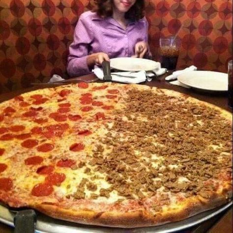 Giant Party Pizza #yummy Giant Pizza, Party Pizza, Twenty Dollar Bill, Meat Lovers Pizza, Food Group, Meat Lovers, Cooking Art, Group Meals, A Pizza