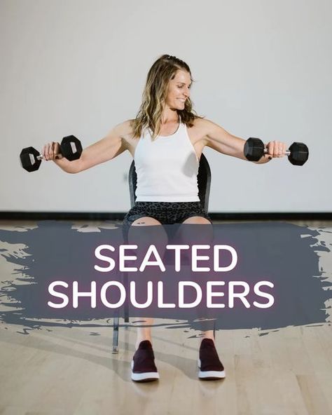 Seated Arm Exercises With Weights, Seated Arm Workout Weights, Seated Arm Workout, Arm Exercises With Weights, Home Workout Ideas, Arm Workouts, Hand Weights, Hit Different, Fitness Instructor