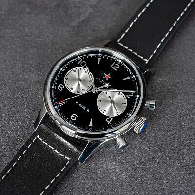 ad eBay - Black Panda Star 1963 Seagull Movement Mechanical Chronograph Sapphire business - Buy Now, click the link (eBay) Design Exhibition, Red Star, Glass Material, Stainless Steel Case, Chronograph, Accessories Watches, Ebay Finds, Classic Design, Wrist Watch