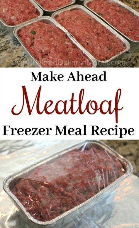 Feed A Crowd Cheap Lunch, Meal Prep For Maternity Leave, Casserole Recipes That Can Be Frozen, Premade Frozen Meals, Make Ahead Meatloaf, Freezable Snacks, Freezing Dough, Pioneer Woman Freezer Meals, Prep Dinners