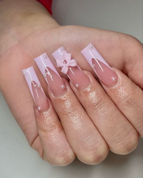 By @nailssbyisabellaa Colored Acrylic Nails, Girly Acrylic Nails, Unique Acrylic Nails, Long Square Acrylic Nails, Bling Acrylic Nails, Trendy Nail Art, Pink Acrylic Nails, Square Acrylic Nails, Coffin Nails Designs