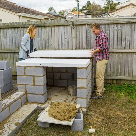 how to build pizza oven backyard | Better Homes and Gardens Pizza Oven Backyard, Backyard Kitchens, Italian Pizzeria, Outdoor Fireplace Pizza Oven, Pizza Oven Plans, Pizza Oven Outdoor Diy, Backyard Features, Backyard Pizza Oven, Build A Pizza Oven