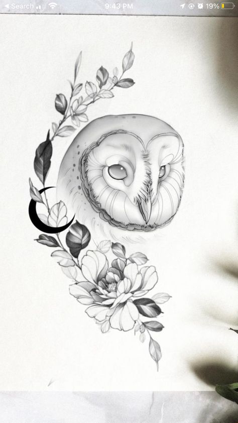 Cryptic Tattoos, Barn Owl Tattoo, Indian Feather Tattoos, Pyrography Ideas, Full Hand Tattoo, Journal Prints, Hyper Realistic Tattoo, Animal Tattoo Ideas, Money Tattoo