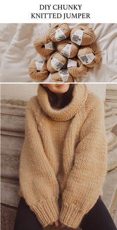 Knitted Clothes For Women, Wool And The Gang, Vogue Knitting, Minecraft Pixel Art, Knitted Wit, Hand Knitted Sweaters, Knitting Kits, Sweater Knitting Patterns, Diy Knitting