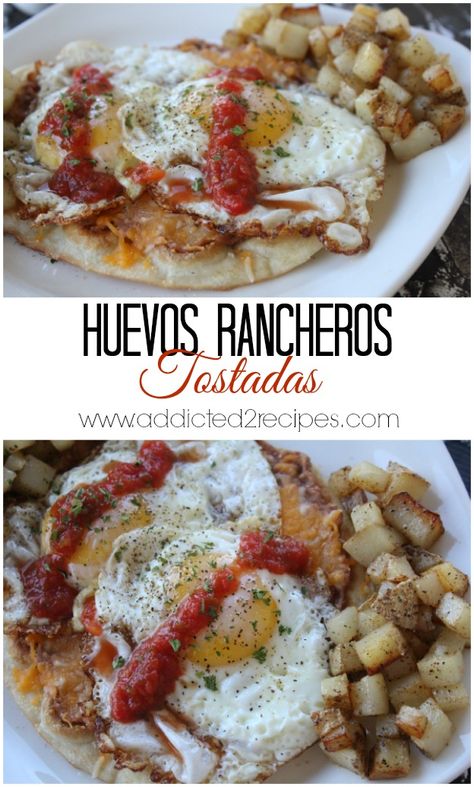 Huevos Rancheros Recipe, Mexican Breakfast Recipes, Flour Tortilla, Best Mexican Recipes, Big Breakfast, Mediterranean Diet Recipes, Breakfast Brunch Recipes, Breakfast Dishes, Meals For Two