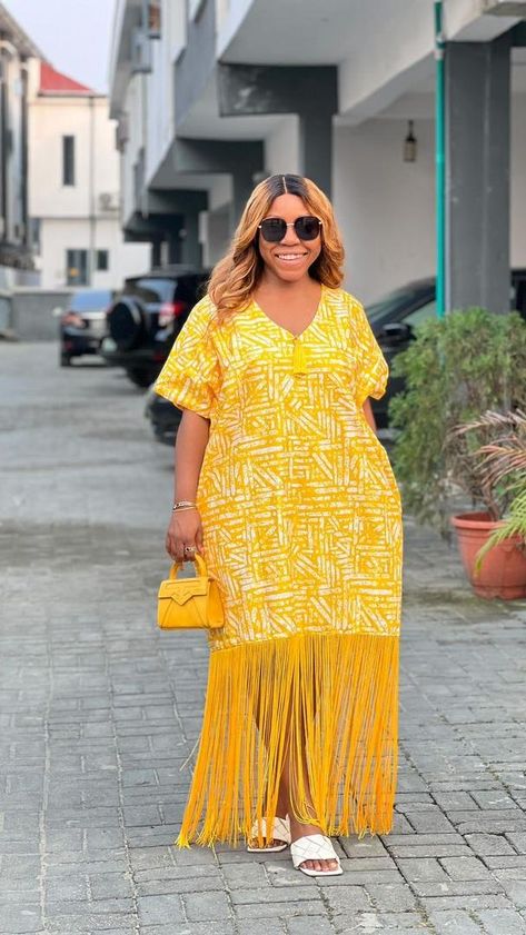 Boubou With Fringe, Critical Quotes, Long African Dresses Ankara, Boubou Gown Styles, Latest Material Gown Styles, Short Gown Ankara Styles, Short Ankara Dress, Ankara Bubu, Boubou Gown