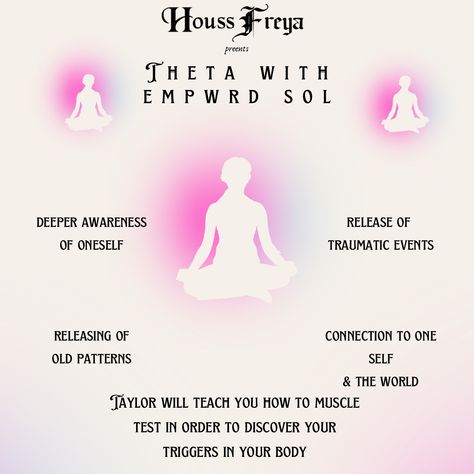 Say goodbye to August and hello to September with Houss Freya. We are super proud to continue providing you with all the tools you may need during this transition from Summer to Fall. Read more about the lovely members on our team of readers and healers! 🌚 #HoussFreya #ManifestYourDesires Healing Modality, Theta Healing, Muscle Testing, Tarot Interpretation, Body Scan, Dark Amethyst, Booking Website, Saying Hello, Old Patterns