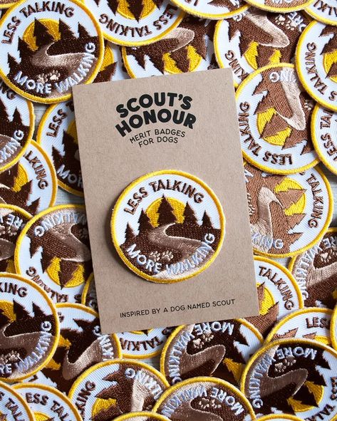 Patches for dogs – Scout's Honour Stitch Patch, Scout Badges, Merit Badge, Badge Design, Patch Design, Dogs And Cats, 로고 디자인, Iron On Patches, For Dogs