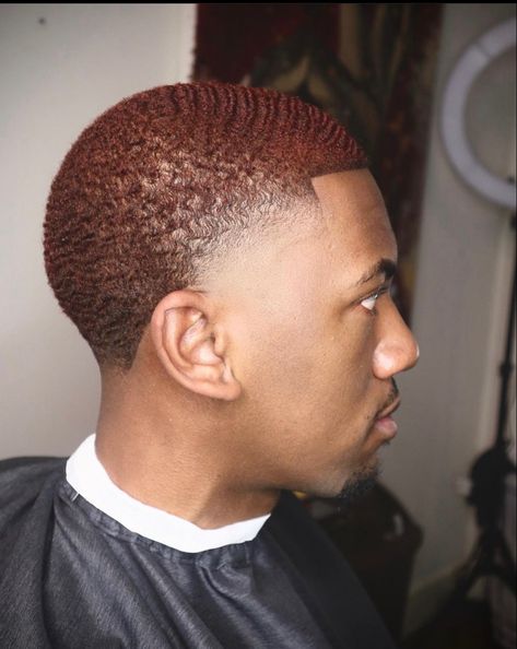 Tinted Hair Men, Died Hairstyles Hair Dye, Black Men Hair Colour, Dyed Afro, Hazel Brown Hair Color, Redish Brown Hair, Hazel Brown Hair, Afro Hair Dye, Temp Fade