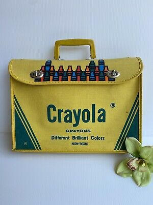 VINTAGE 1980s Canvas Crayola Crayon Carrying Bag Book Bag W/ Handle Yellow RARE $39.99 0 Bids Maximalist Bathroom Decor, Maximalist Bathroom, Orphan Annie, Vintage Briefcase, Crayola Crayons, T Shirt Transfers, Wicker Bags, Purse Handles, Plain T Shirt