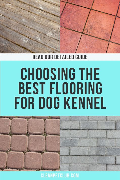 What makes a good dog kennel? Both indoor and outdoor kennels should be safe, comfortable and sanitary. It should be easy to maintain and durable. The floor plan should be simple for your dog to navigate and also easy for your to clean. Appropriate flooring material also plays a key role in maintaining the health and comfort of your dog as well as making the kennel easy to care for. Here are some ideas to consider if you're planning to DIY a dog kennel. Outdoor Kennel Flooring Ideas, Wood Kennels For Dogs, Indoor Outdoor Dog Kennel Ideas, Dog Kennel Ideas Outdoor Diy, Dog Kennel Flooring Outdoor, Dog Run Flooring Outdoor, Indoor Dog Run, Dog Kennels Diy Outdoor, Outside Dog Kennel Ideas Diy