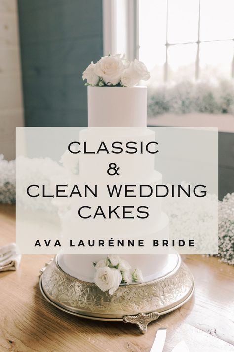 Classic and Clean Wedding Cakes | Ava Laurénne Bride. Lightly adorned and often wrapped in white buttercream, classic and clean wedding cakes offer an elegant, timeless look. Follow us for more wedding planning inspiration. #bride #weddingcake #weddingplanning Decadent Wedding, White Buttercream, Fredericksburg Virginia, Planning Inspiration, Couture Bridal, Luxury Bridal, Cake Creations, Bridal Boutique, Be Inspired