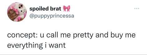 Spoiled Brats Quotes, Spoiled Brat Quotes, Spoiled Princess Quotes, Spoiled Brat Aesthetic, Spoiled Aesthetic, Princess Energy Quotes, Girly Tweets Pink, Spoiled Brat Tweets, Slay Girlboss Memes