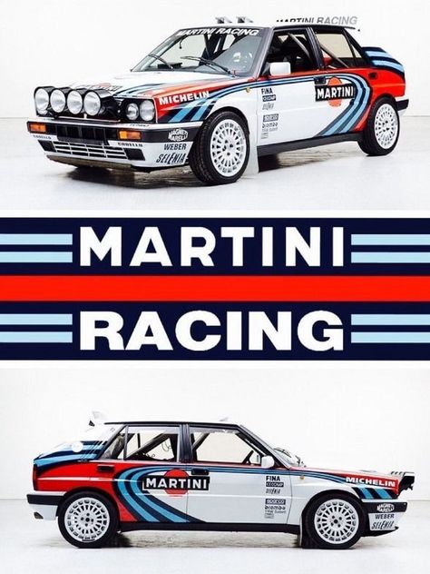 Auto Service Logo, Martini Livery, Lancia Martini, Subaru Rally, Lancia Delta Hf Integrale, Lancia Delta Integrale, Modele Fitness, Vintage Sports Cars, Martini Racing