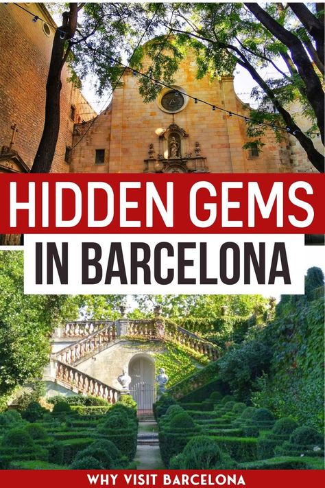 Want to discover some hidden gems in Barcelona?  These secret spots in Barcelona are worth exploring – some take a bit of effort to get to, while others are tucked away down alleyways you would never think to walk down and other Barcelona hidden gems are there in plain sight!  Either way, I hope you enjoy exploring the best things to do in Barcelona off the beaten track! Barcelona Travel Tips | Barcelona Activities | Barcelona Things to Do | Barcelona Secrets | Spain Travel #travel #spain Barcelona Hidden Gems, Things To Do In Barcelona Spain, Barcelona Activities, Things To See In Barcelona, Places In Barcelona, Barcelona Trip, Travel Barcelona, Things To Do In Barcelona, To Do In Barcelona