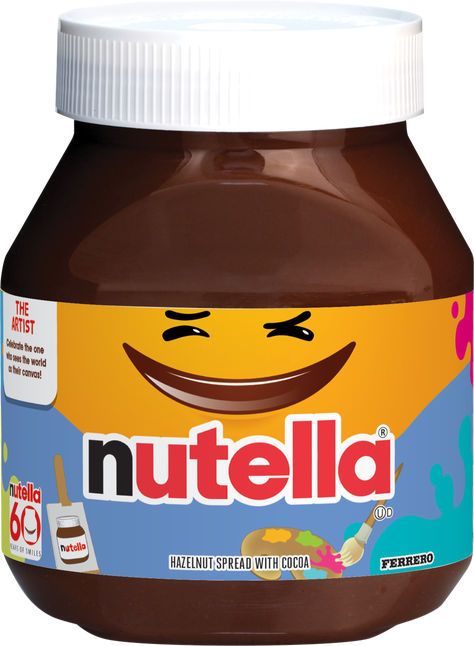 The Artist - Discover the Nutella 60 year limited edition jar collection inspired by the people who make you smile. #GiveANutellaSmile Nutella Jar, Hazelnut Spread, 60th Anniversary, Limited Editions, Nutella, Make You Smile, Cocoa, Make It Yourself, Celebrities