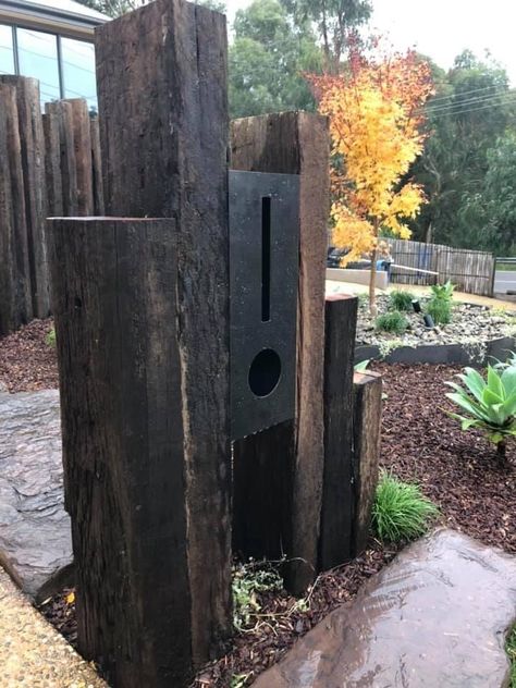 Rustic Letterbox, Fancy Fence, Driveway Entrance Landscaping, Mailbox Garden, Farm Entrance, Ranch Gates, Mailbox Landscaping, Modern Mailbox, Mailbox Design