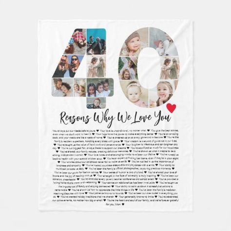 Meaningful Collage, Reasons Why I Love You, Birthday Collage, Why I Love You, Personalised Gifts For Him, 20th Birthday, Personalized Anniversary, Wedding Anniversary Gift, 90th Birthday