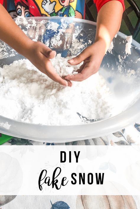 DIY Fake Snow | www.thevegasmom.com Fun Educational Games, Peppermint Extract, Fake Snow, Outside Activities, Christmas Carnival, The Vegas, Toddler Snacks, Outdoor Activities For Kids, Indoor Activities For Kids