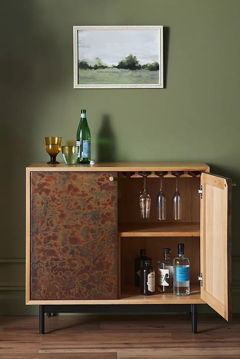 bar Alcohol Cabinet, Mid Century Bar Cabinet, Modern Bar Cabinet, Entryway Cabinet, Cocktail Cabinet, Contemporary Cabinets, Contemporary Bar, The Mod, Drinks Cabinet