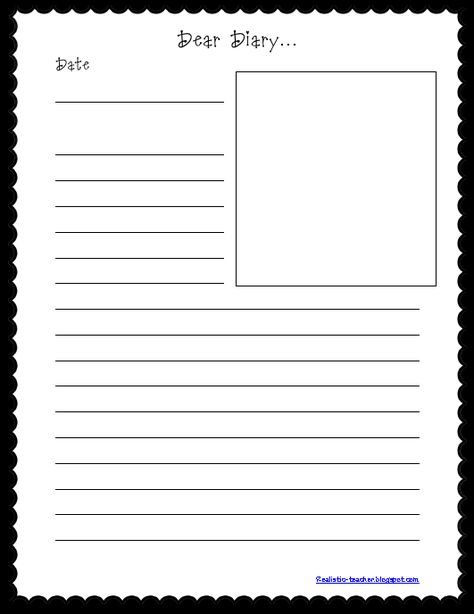 Diary Entry Template, Diary Entry Format, Diary Png, Stellaluna Activities, Diary Format, Worksheet Kindergarten, Diary Template, 3rd Grade Writing, Diary Writing