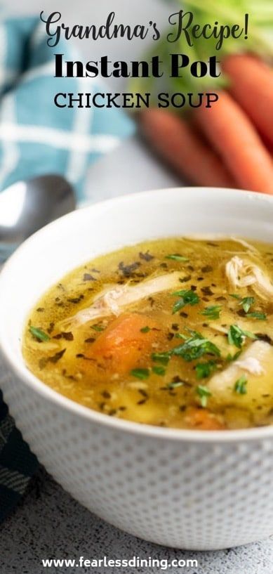 Instapot Chicken Soup, Instant Pot Chicken Soup, Chicken Soup Recipes Homemade, Chicken Soup Recipes Easy, Easy Chicken Soup, Homemade Chicken Soup, Chicken Soup Recipe, Nutrition Sportive, Instant Pot Soup