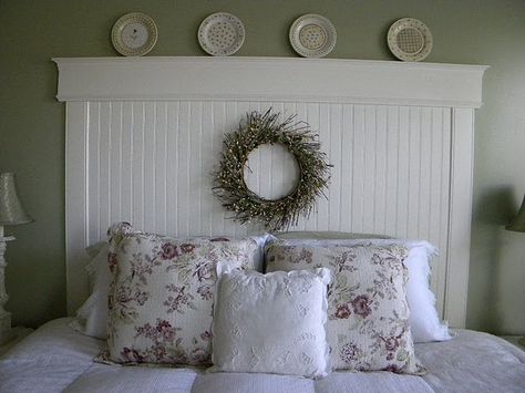 Beadboard Headboard Beadboard Headboard, Headboard Alternative, Diy Headboard Ideas, Farmhouse Headboard, 18th Anniversary, Head Boards, Domestic Bliss, Headboard Ideas, Head Board