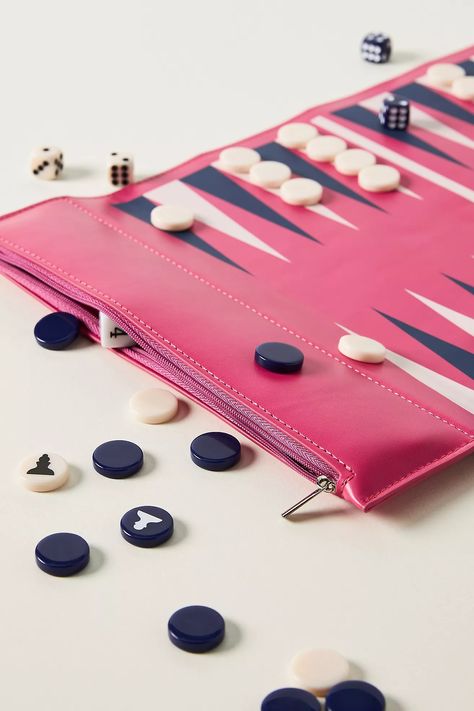 Anthropologie 3-in-1 Travel Game | AnthroLiving Kids Travel Games, Friendsgiving Party, Chosen Family, Pink Fits, Travel Games, Pink Acrylic, Family Game, Game Board, Mini Games