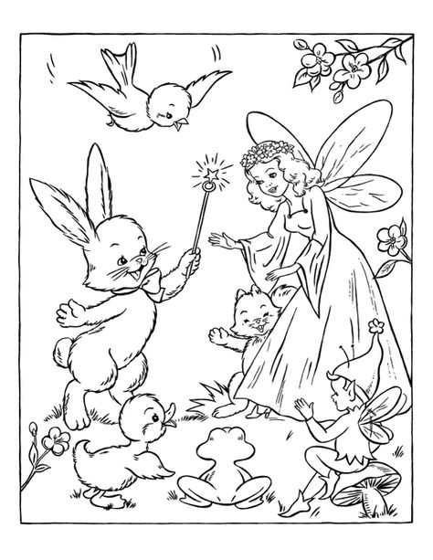 Castle Coloring Page, Ocean Coloring Pages, Family Coloring Pages, Fairy Vintage, Vintage Coloring Books, Valentine Coloring Pages, The Graphics Fairy, Bunny Coloring Pages, Journal Books