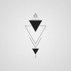 studiominimalista.tumblr.com Triangle Tattoo Geometric, Geometric Tattoo Triangle, Triangles Tattoo, Triangle Tattoo Meaning, Small Geometric Tattoo, Triangle Tattoo Design, Tricep Tattoos, Balance Tattoo, Diamond Tattoo