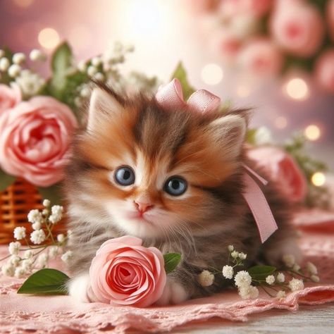 Kittens Cutest So Cute, Cats Cartoon, Orange Kitty, Sweet Images, Tiny Kitten, Cute Animal Clipart, Black Cat Art, Cats Love, Dog Flower