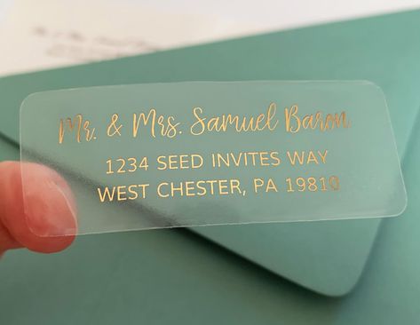 Addressing Wedding Invitations, Wedding Address Labels, Personalized Address Labels, Envelope Addressing, Clear Labels, Return Address Wedding, Envelope Labels, Wedding Address, Label Christmas