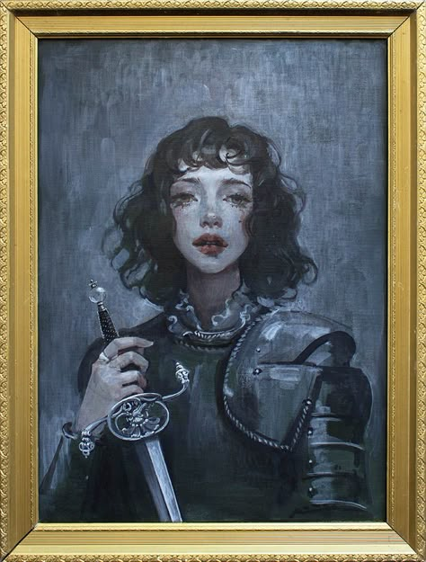 Joan D Arc, Saint Joan Of Arc, St Joan, Joan Of Arc, الرسومات اللطيفة, Dark Fantasy Art, Pretty Art, Aluminum Metal, Aesthetic Art