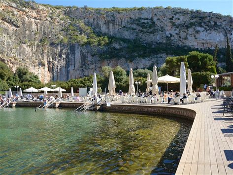 Lake Vouliagmeni, Athens Riviera, Open Air Cinema, Riviera Beach, Travel Greece, Beach Road, Travel Europe, Beach Town, Greece Travel