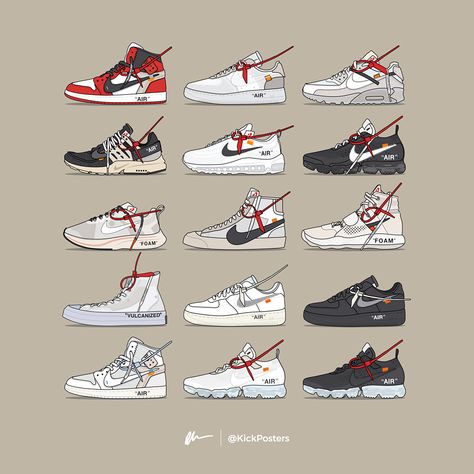 What’s your favourite Off-White Collab? Pick one?! Comment below...👇🏻💬 — SWIPE ⬅️ Prints available at KickPosters.com — Everyone will know… Shoe Wallpapers, Hypebeast Shoes, Off White Wallpapers, Nike Poster, Jordan Shoe, Sneakers Wallpaper, Nike Art, Pizza Art, Shoes Wallpaper