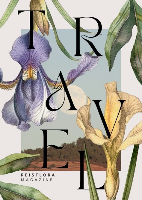 Transformeer je tijdschrift met onze gratis Canva template voor een prachtige Floral Reis Flora Tijdschrift cover. Deze betoverende cover is ontworpen om de schoonheid en diversiteit van bloemen en planten vast te leggen, perfect voor tijdschriften die zich richten op flora, tuinieren, en reisavonturen in de natuur. De template biedt een verfijnde mix van bloemmotieven en een elegante lay-out die de lezers zal inspireren. Begin vandaag nog met het ontwerpen van jouw unieke tijdschriftcover en br Botanical Book Cover, Collage Style Graphic Design, Digital Magazine Design, Aesthetic Post Ideas, Floral Portfolio, Floral Template, Botanical Fashion, Botanical Collage, Creative Book Covers